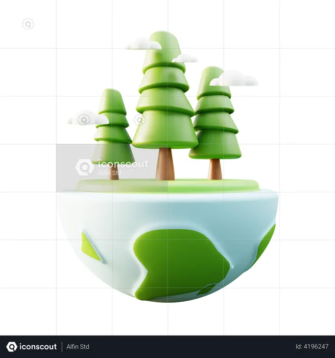 Save Environment  3D Illustration