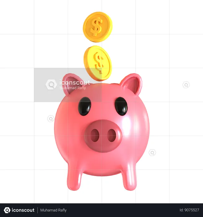 Save Income  3D Icon