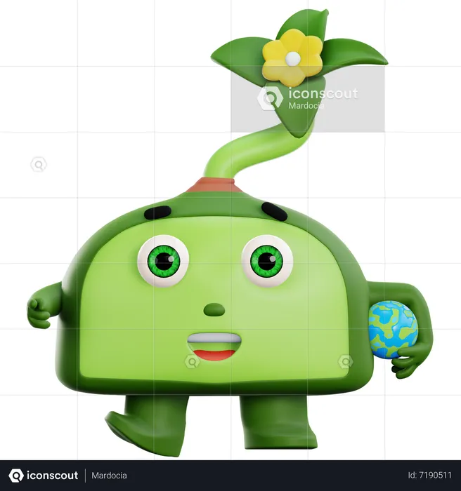 Save Planet  3D Illustration