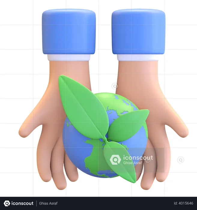 Save planet  3D Illustration