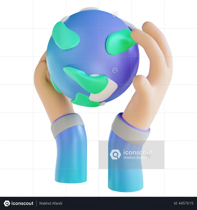 Save Planet  3D Illustration