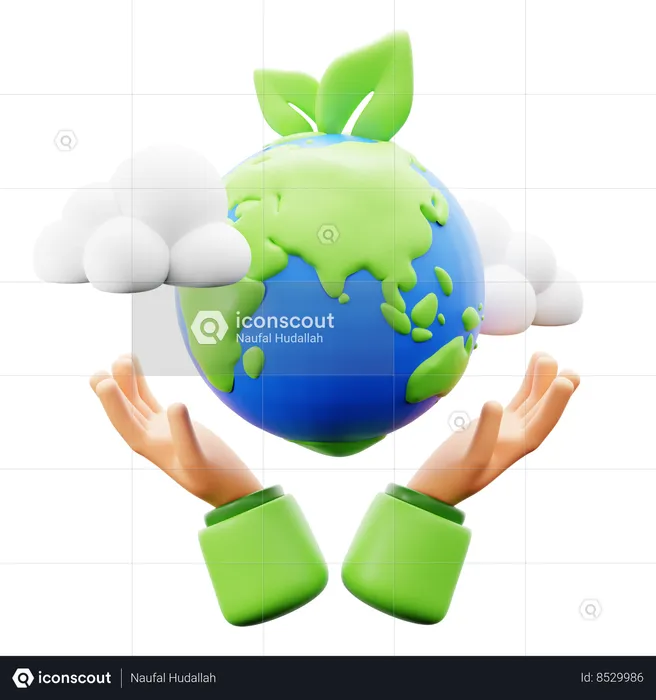 Save Planet Earth  3D Icon