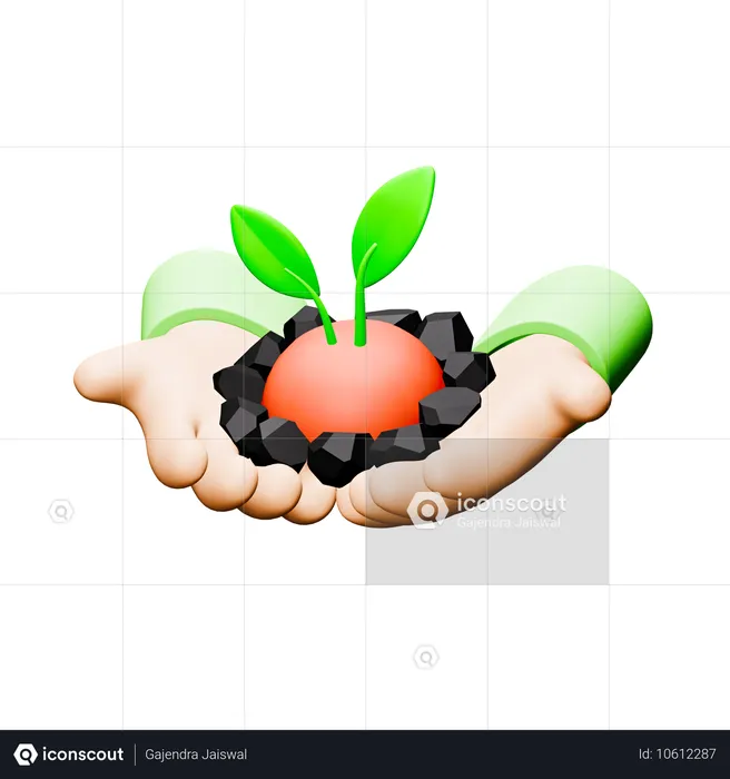 Save Plant  3D Icon