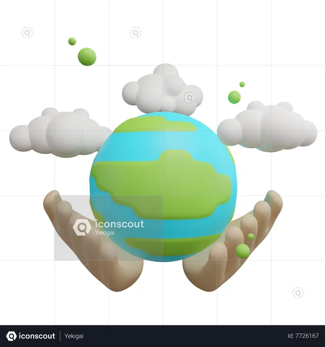 Save The Earth  3D Icon