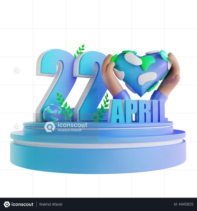 Save the world  3D Illustration