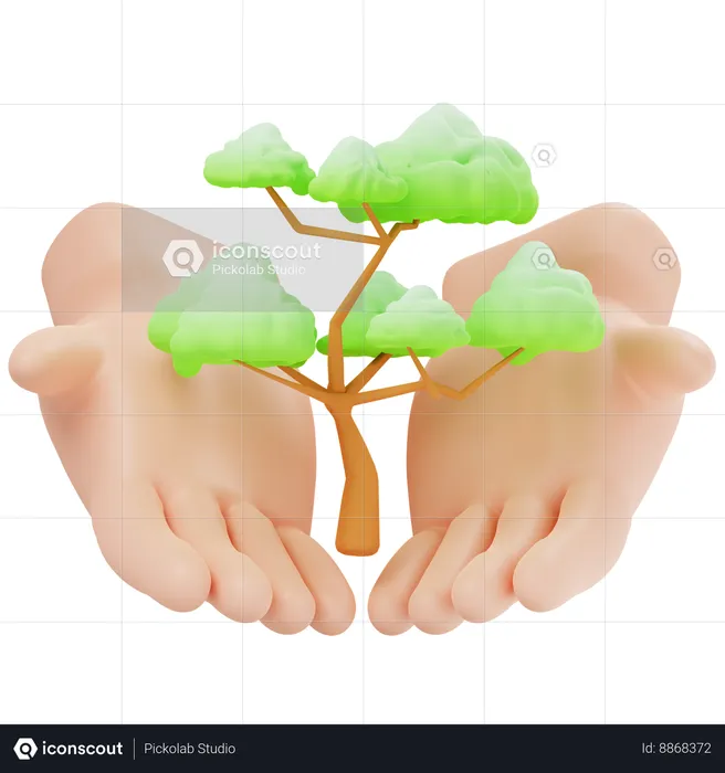 Save Tree  3D Icon