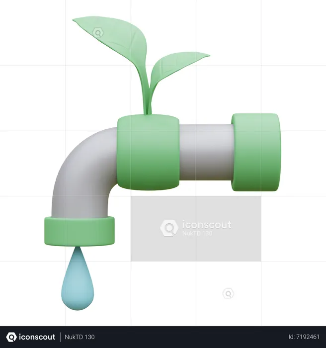 Save Water  3D Icon