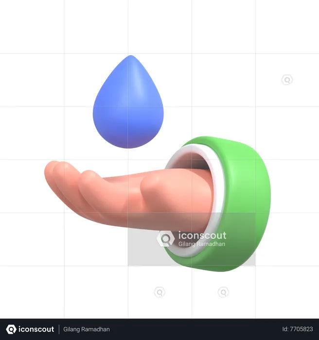 Save Water  3D Icon