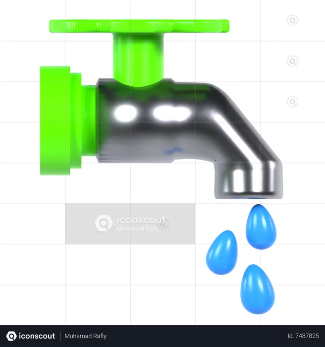 Save Water  3D Icon