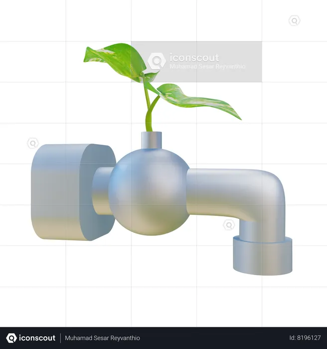 Save Water  3D Icon