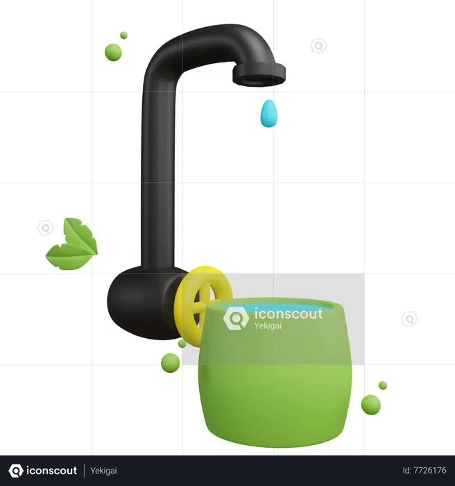 Save Water  3D Icon