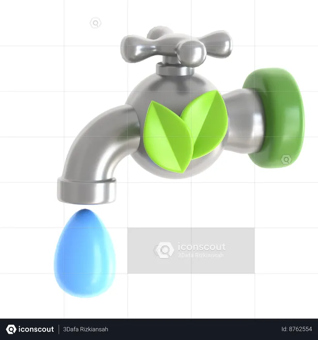 Save Water  3D Icon