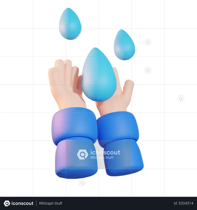 Save Water  3D Icon