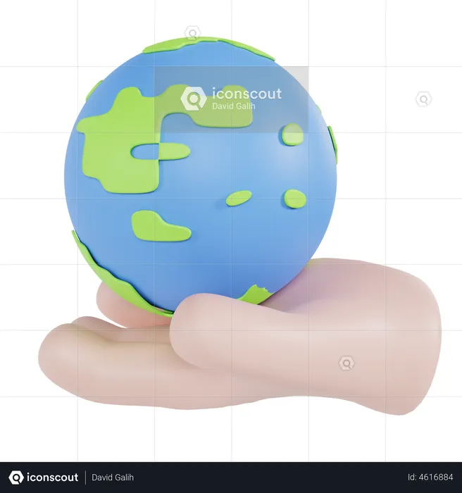 Save World  3D Illustration