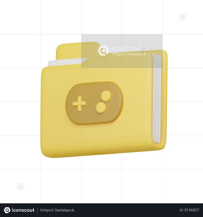 Saved games folder 3d icon download in png obj or blend format