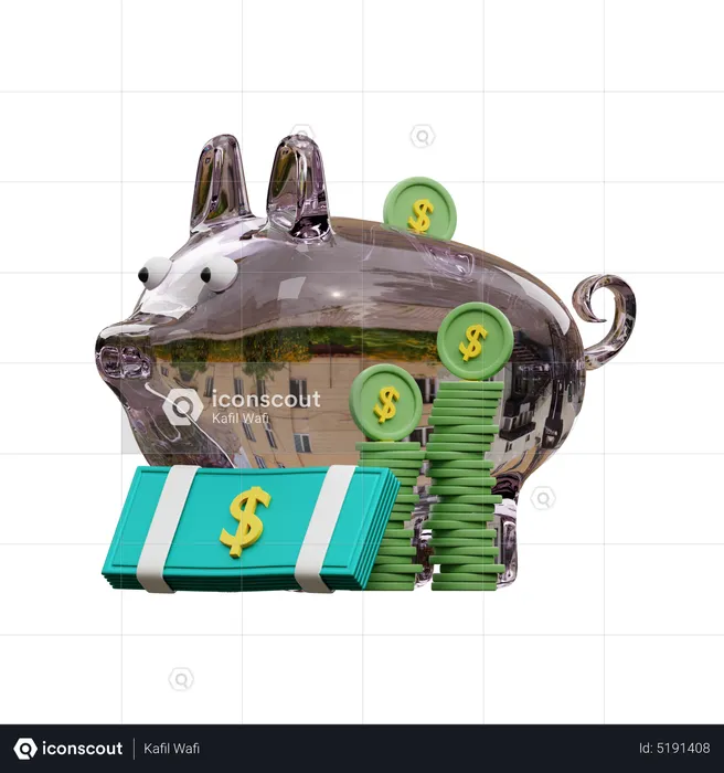 Saving Bank  3D Icon