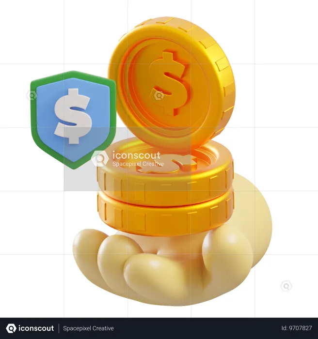 Saving Money  3D Icon