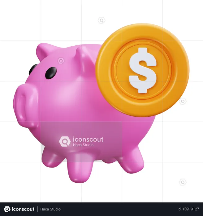 Savings  3D Icon