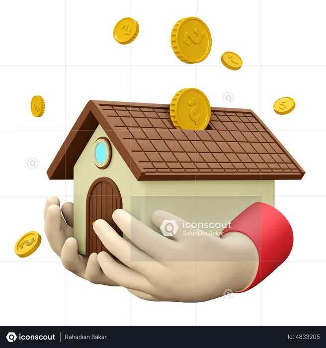 Savings For Home  3D Icon