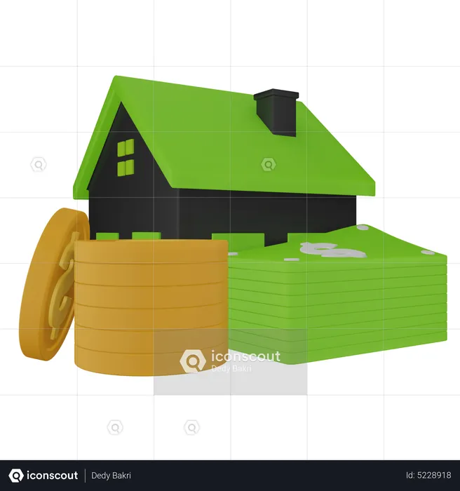 Savings for home  3D Icon