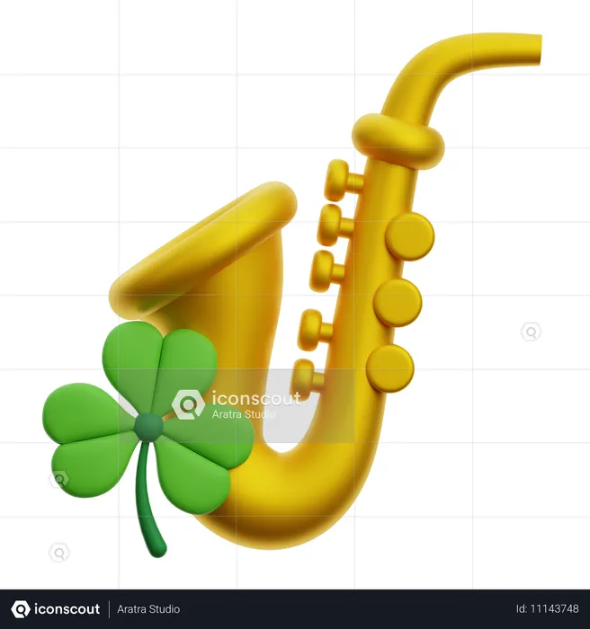 Saxofone são patrício  3D Icon