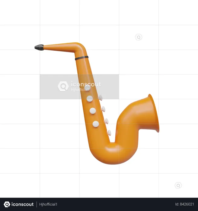 Saxophone  3D Icon