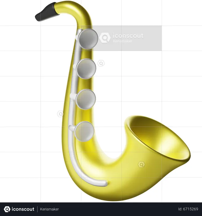 Saxophone  3D Icon