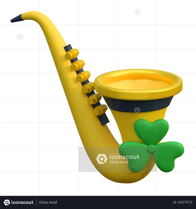 Saxophone  3D Icon