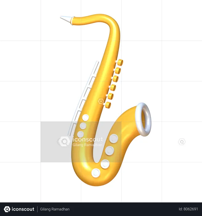 Saxophone  3D Icon