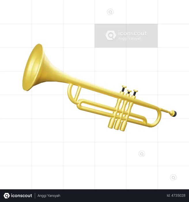 Saxophone  3D Illustration