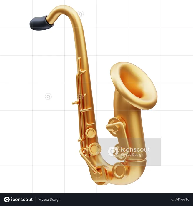 Saxophone  3D Icon