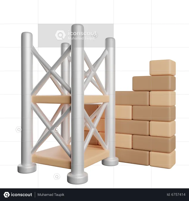 Scaffolding  3D Icon