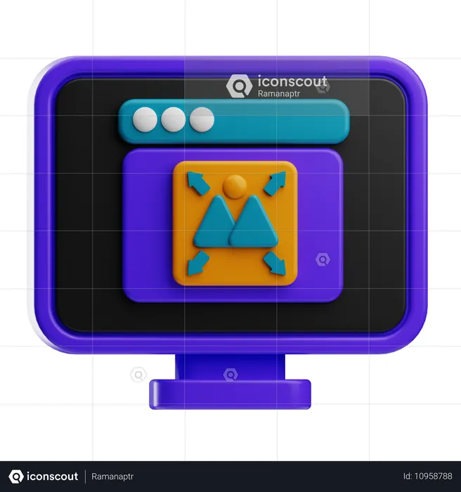 규모  3D Icon