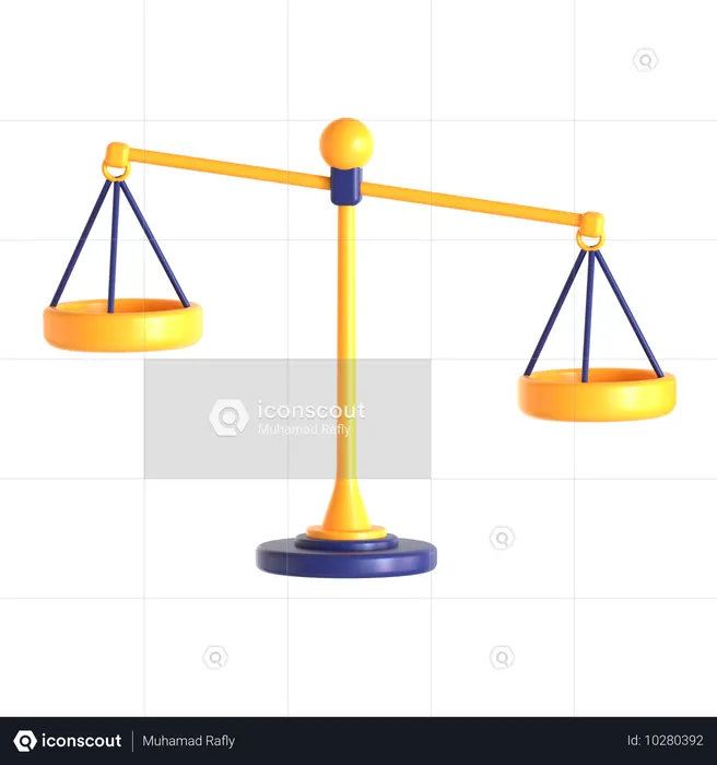 Scale Of Justice  3D Icon