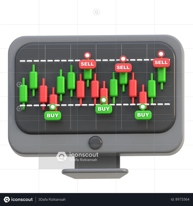 Scalping Trading  3D Icon