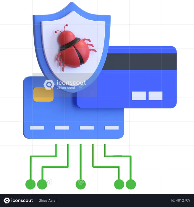 Scam Protection  3D Illustration