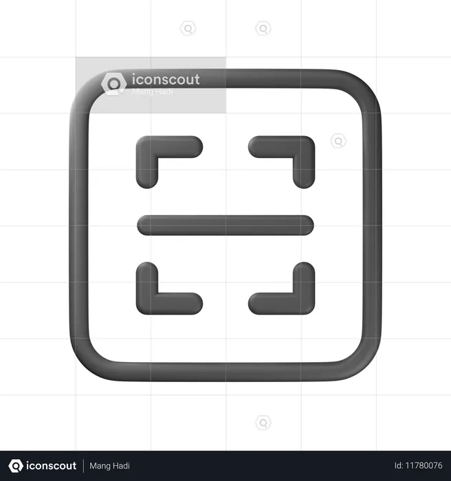 Scan  3D Icon