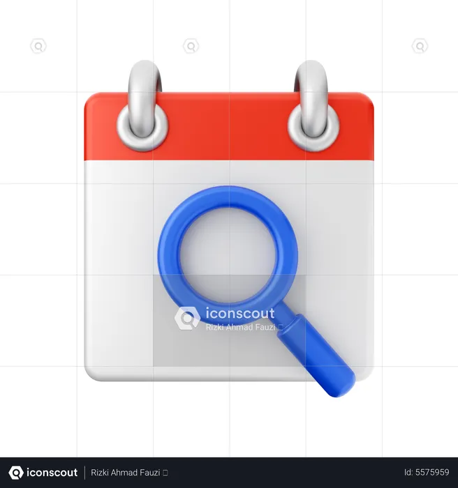 Scan Calendar  3D Icon