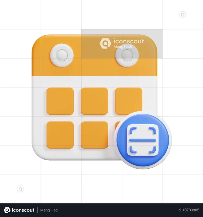 Analyser le calendrier  3D Icon