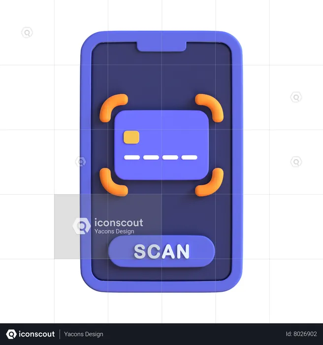 Scanner la carte  3D Icon