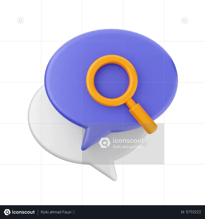 Scan Chat  3D Icon