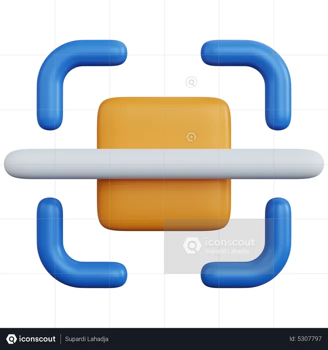 Analyse de code à barres  3D Icon