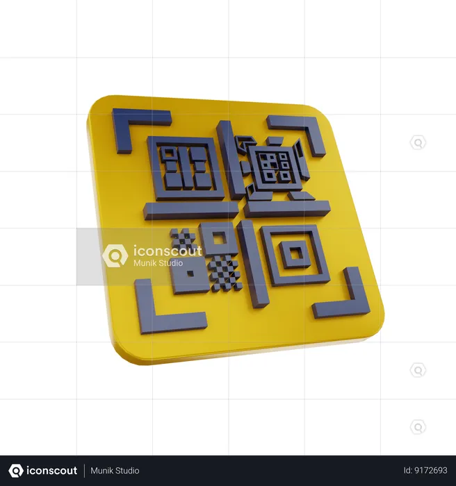 Scan Qr Code  3D Icon