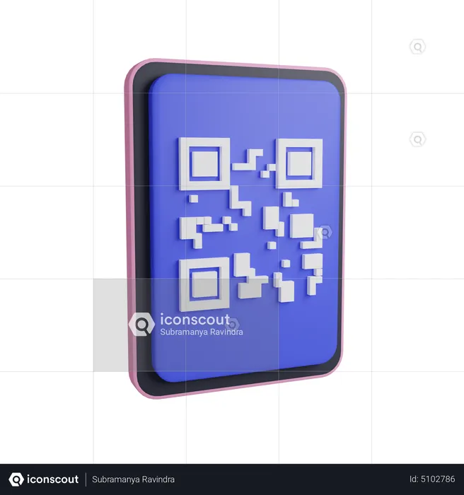 Scan Qr Code  3D Icon