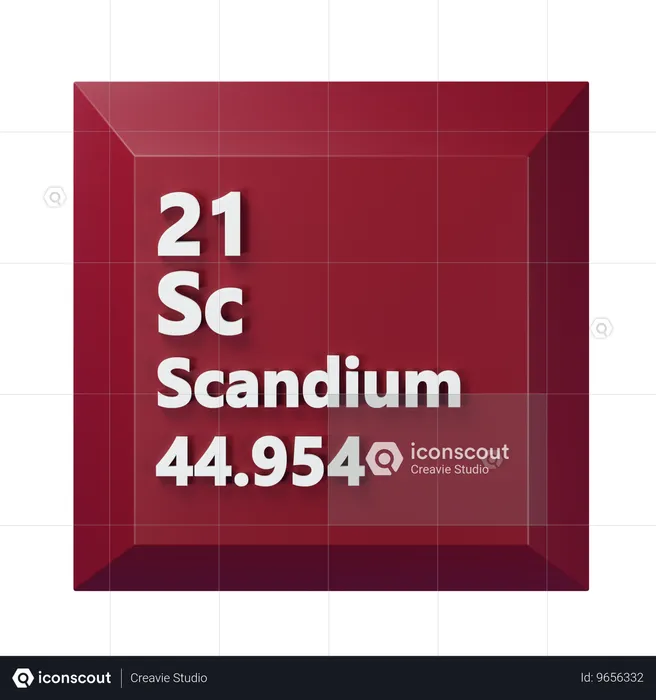 Scandium  3D Icon