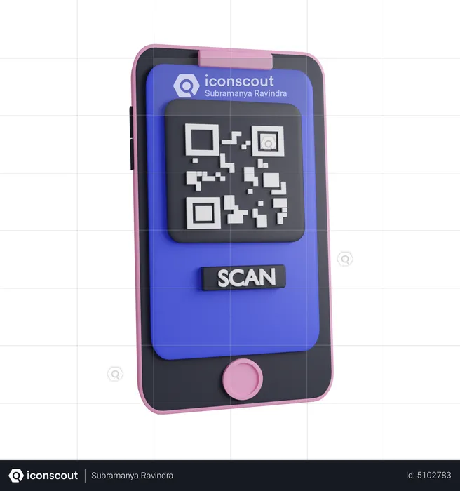 QR-Code scannen  3D Icon