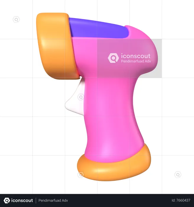 Lecteur de codes à barres  3D Icon