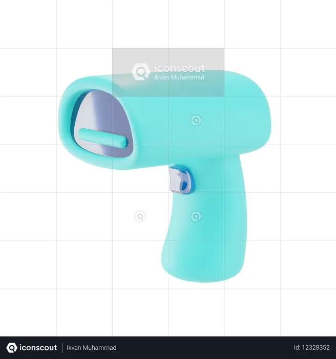 Lecteur de codes à barres  3D Icon