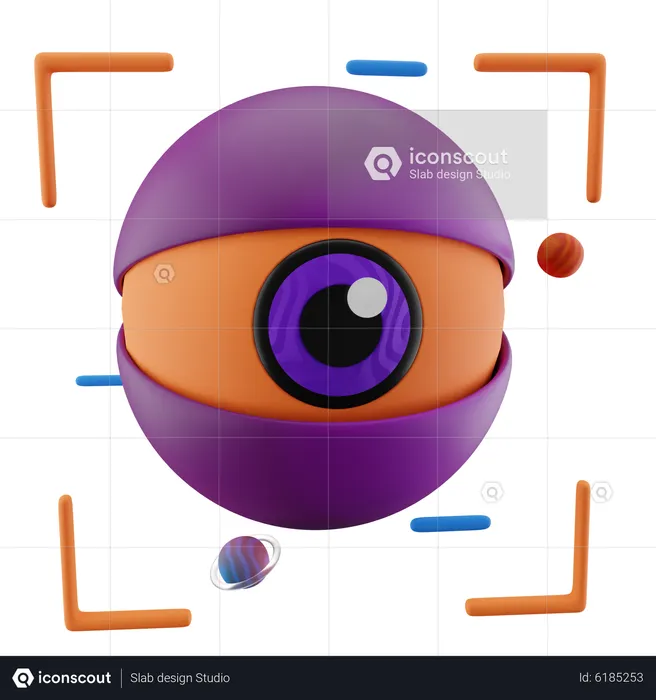 Scanner de olhos  3D Icon