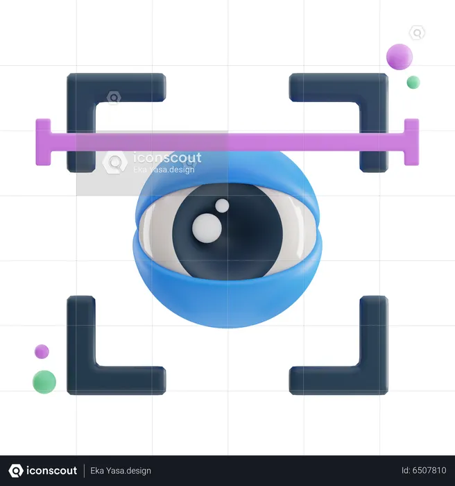 Scanner ocular  3D Icon